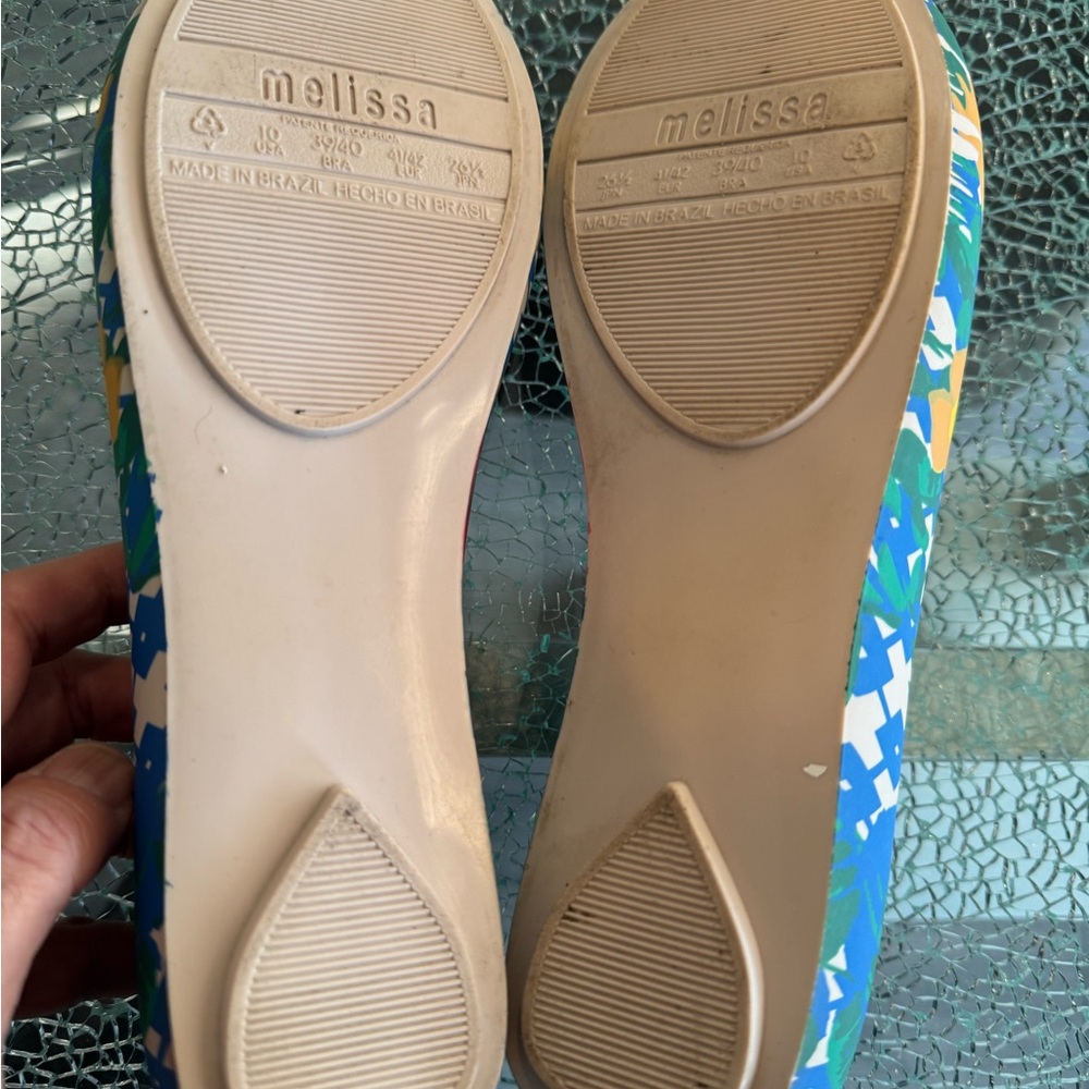 Vivienne Westwood Melissa Multicolor Patterned Flats 10 - Picture 5 of 8